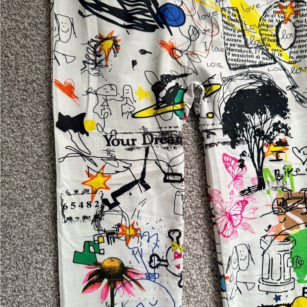 Wish Colorful Graphic Print Leggings - Picture 3 of 4